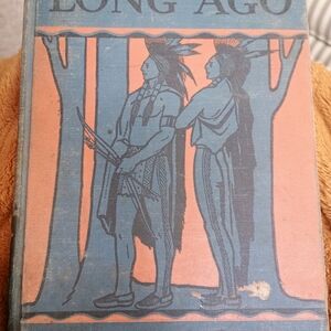 Vintage Book with Native American Illustration